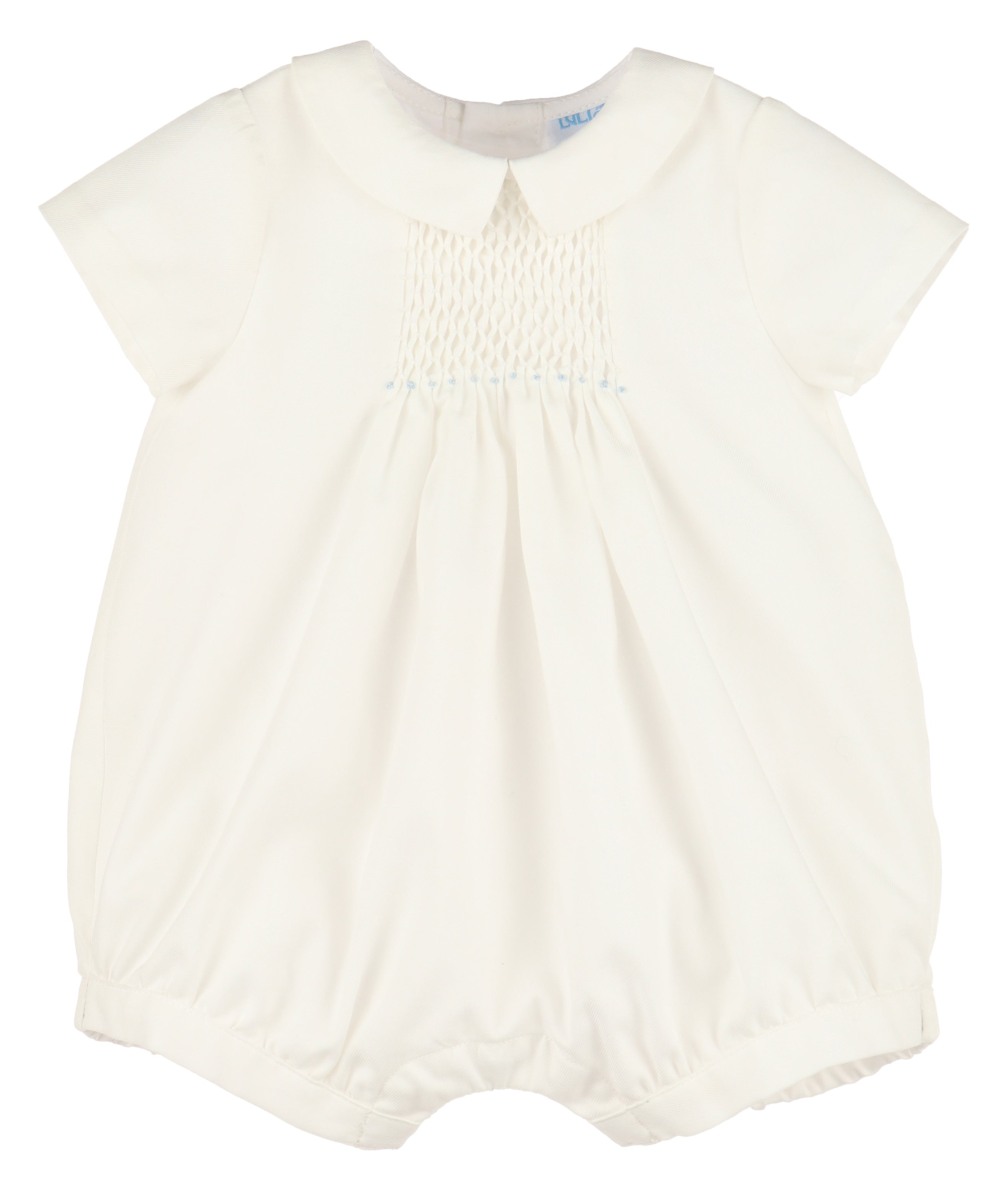 Honeycomb Smock Boy Bubble, Blue