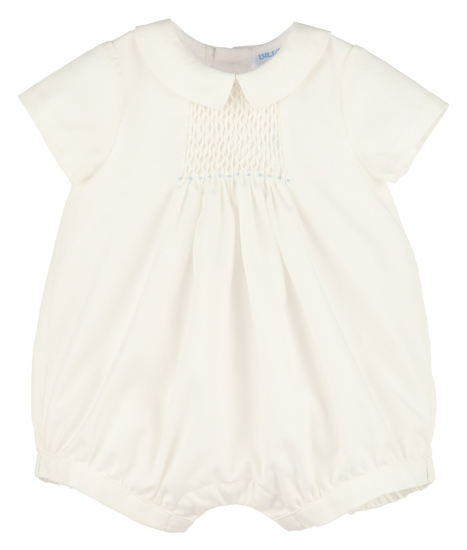 Honeycomb Smock Boy Bubble, Blue