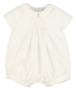 Honeycomb Smock Boy Bubble, Blue