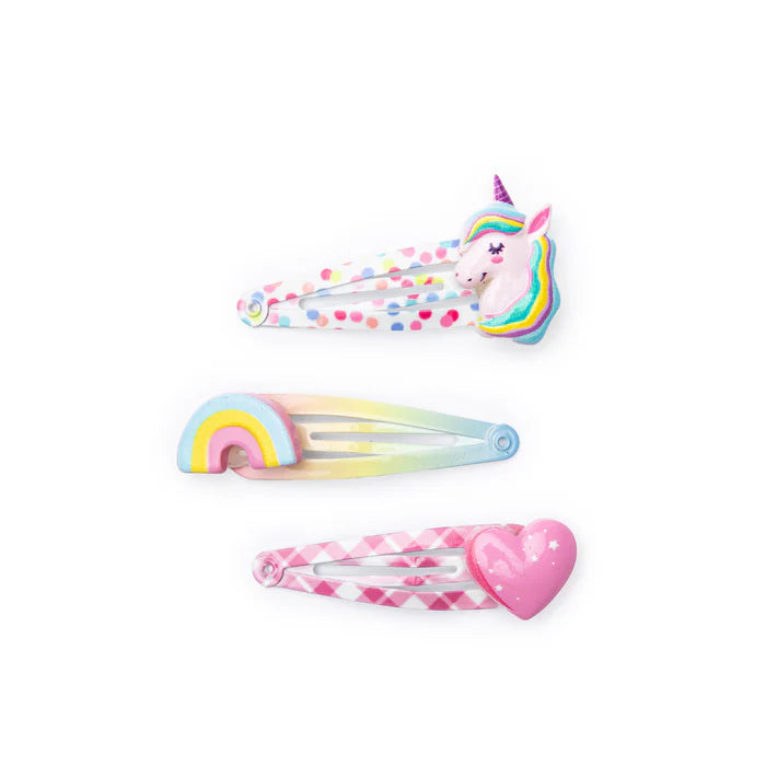 Great Pretenders Unicorn Cutie Hairclips, 3pcs