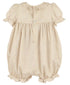 Harvest Floral Smock Romper, Pink