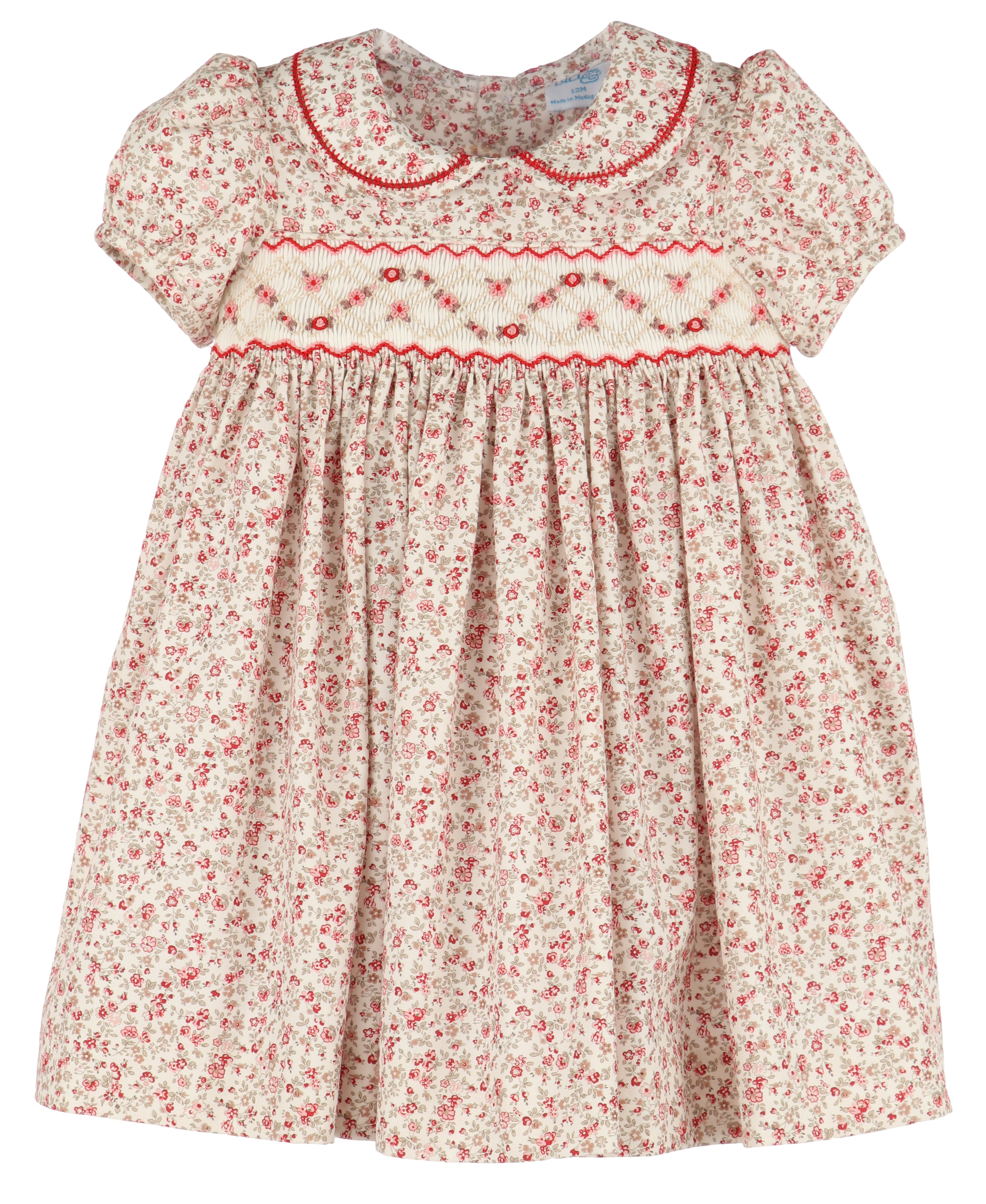 Mulberry Smock Dress, Red