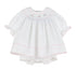 Classic Embroidery Feston Bishop with Bonnet, Pink