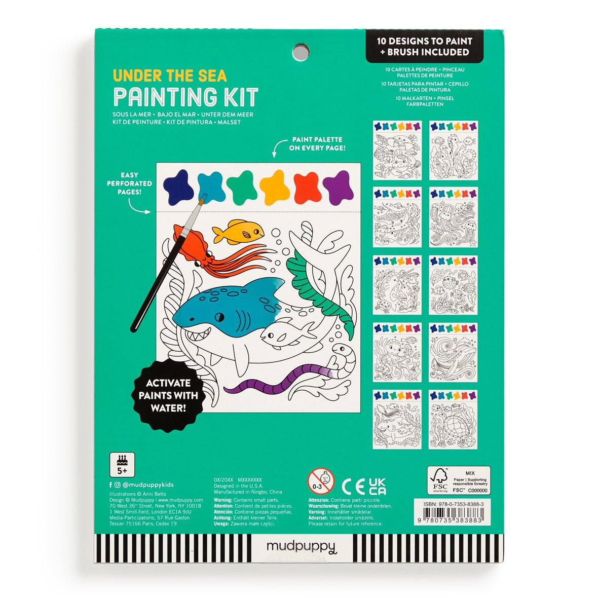 Chronicle Mudpuppy Under the Sea Painting Kit