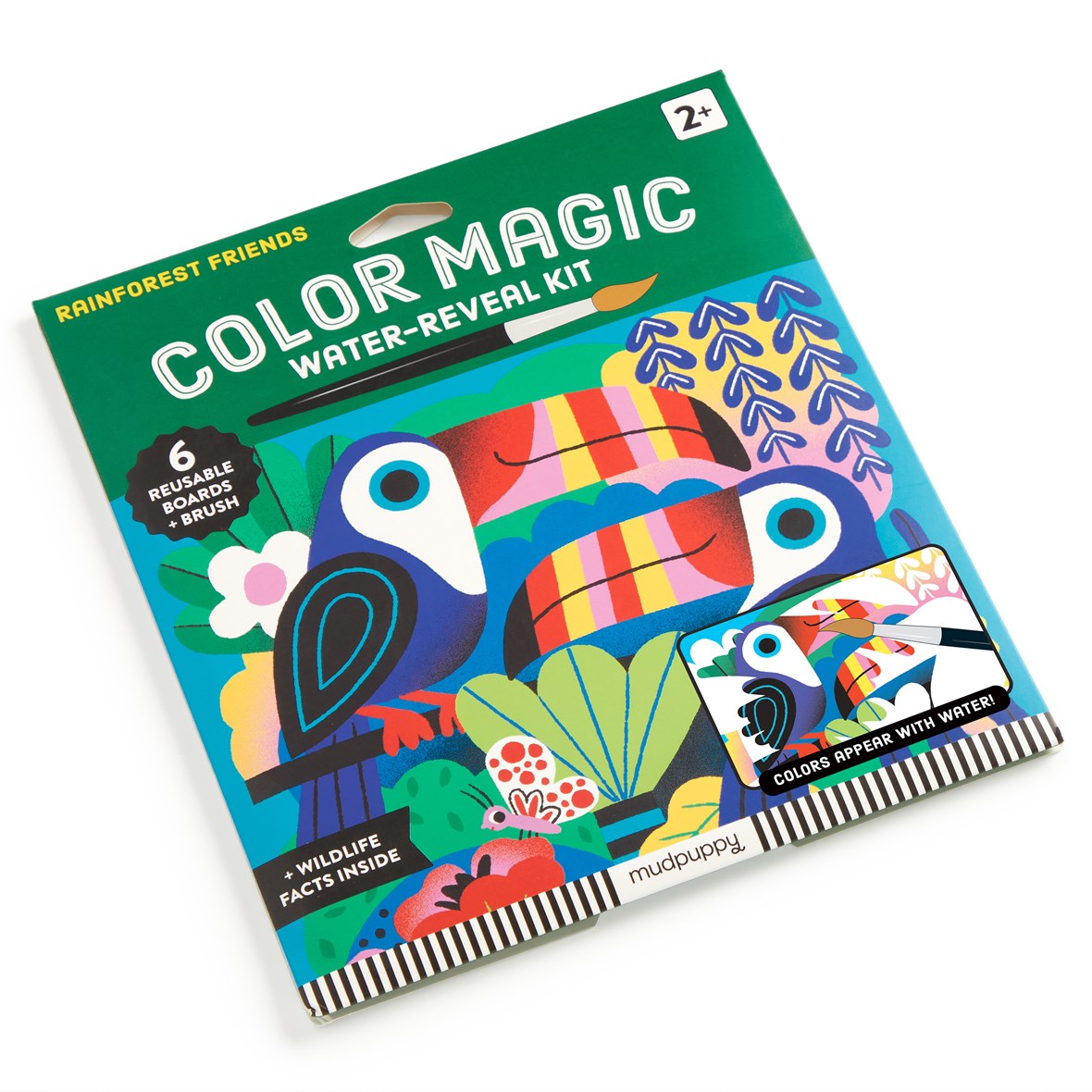 Chronicle Mudpuppy Rainforest Friends Color Magic Water-Reveal Kit