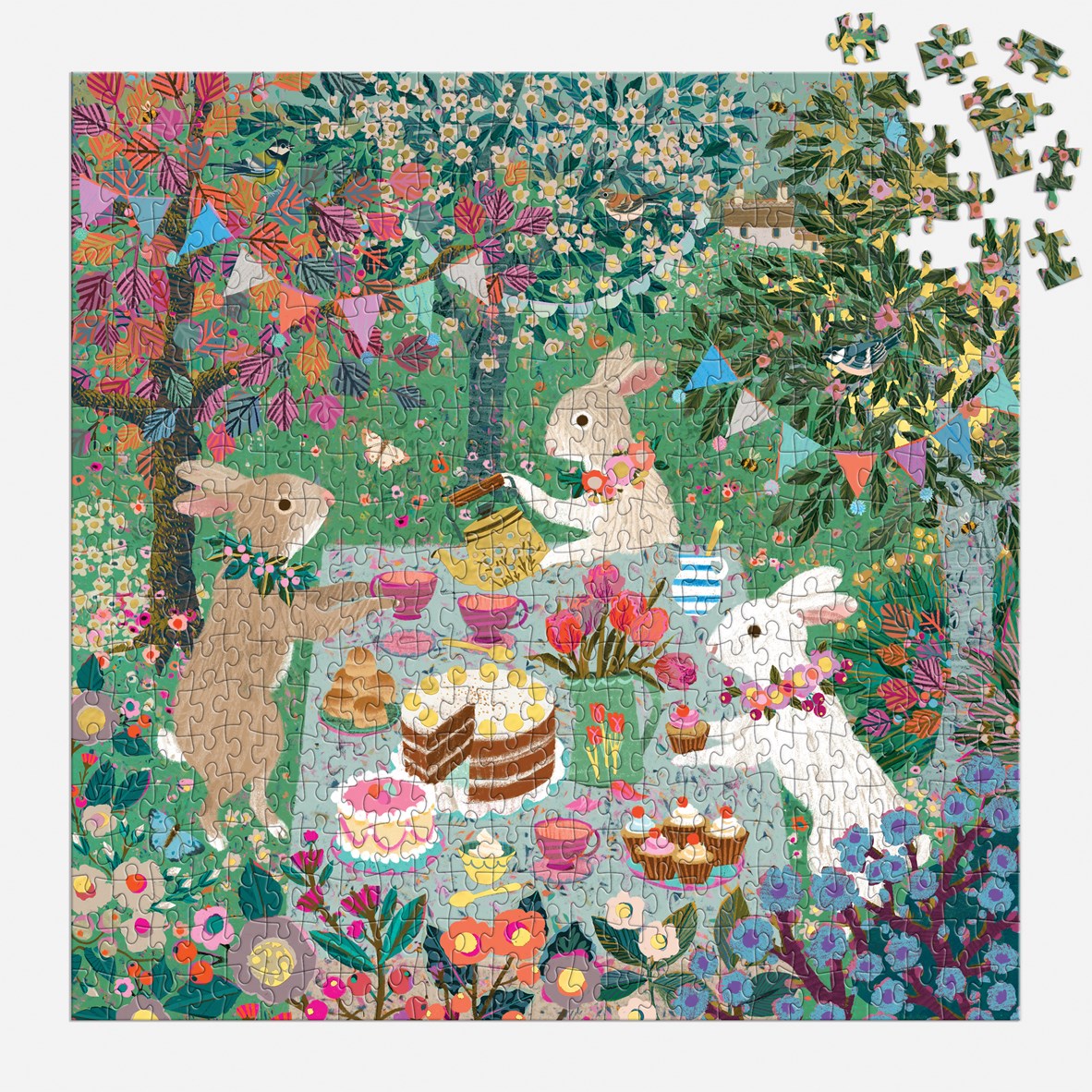 Chronicle Spring Tea Party 500 Piece Foil Puzzle