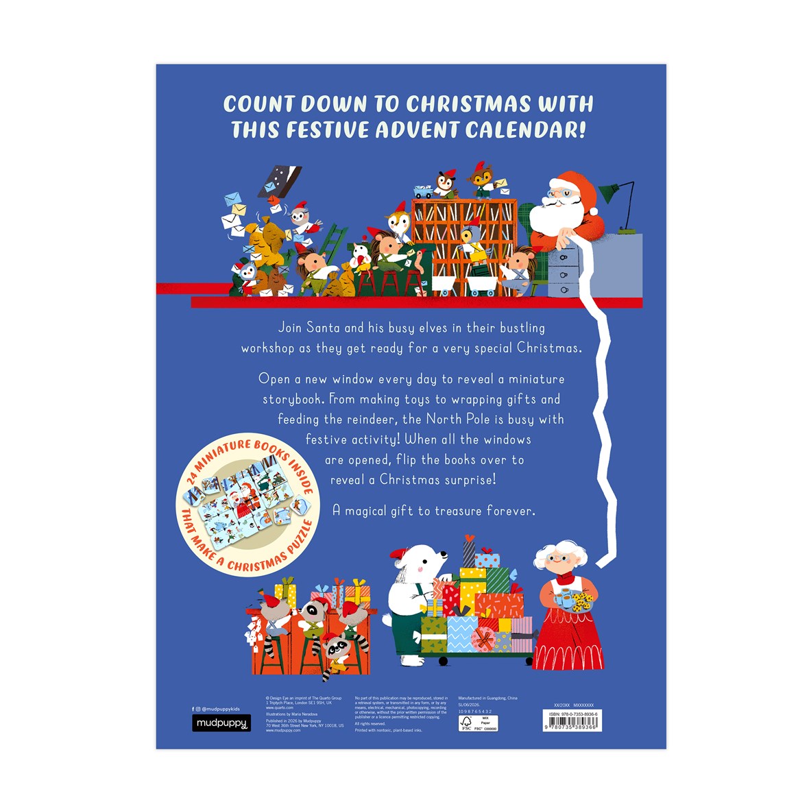 Chronicle Mudpuppy Christmas Is Coming! 24 Day Storybook Advent Countdown