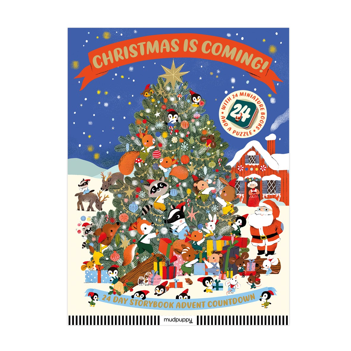 Chronicle Mudpuppy Christmas Is Coming! 24 Day Storybook Advent Countdown