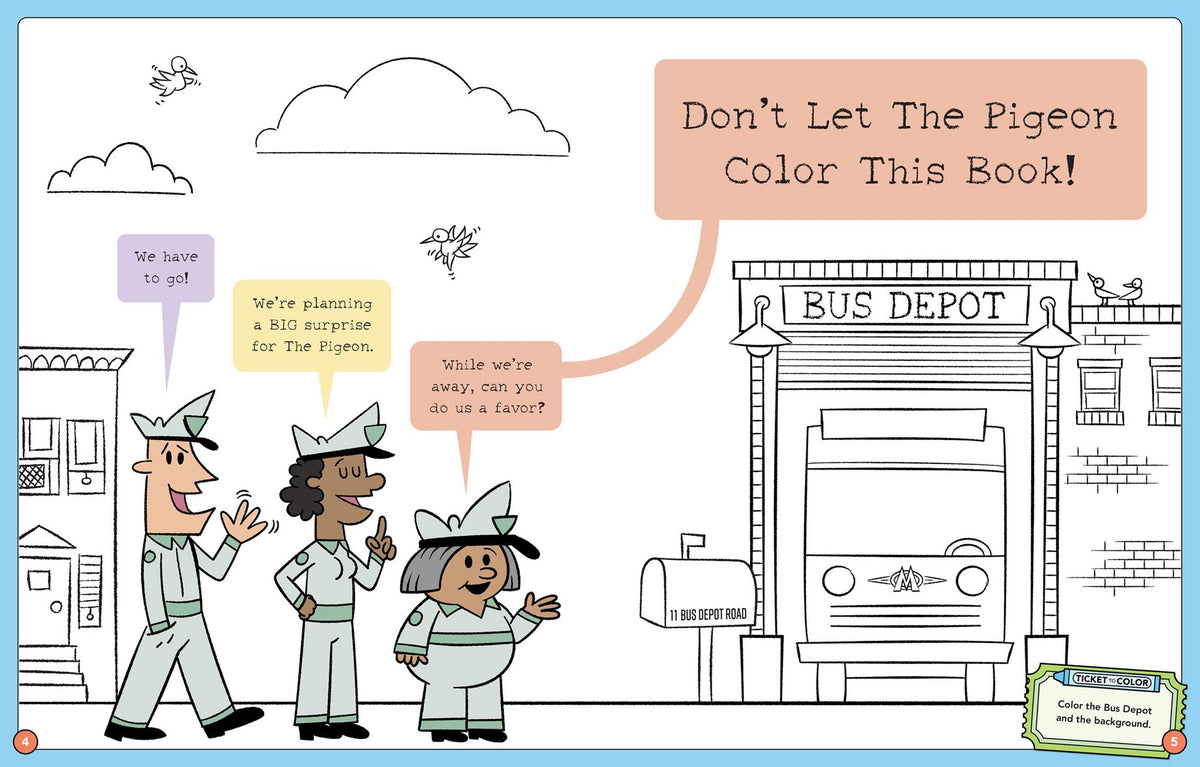 Hachette Book Group Don't Let The Pigeon Color This Book!: A Superfun Mo Willems and You Coloring Book!
