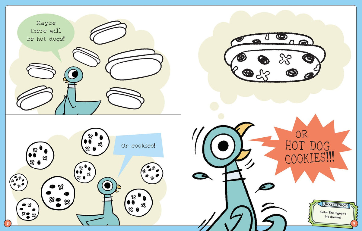 Hachette Book Group Don't Let The Pigeon Color This Book!: A Superfun Mo Willems and You Coloring Book!