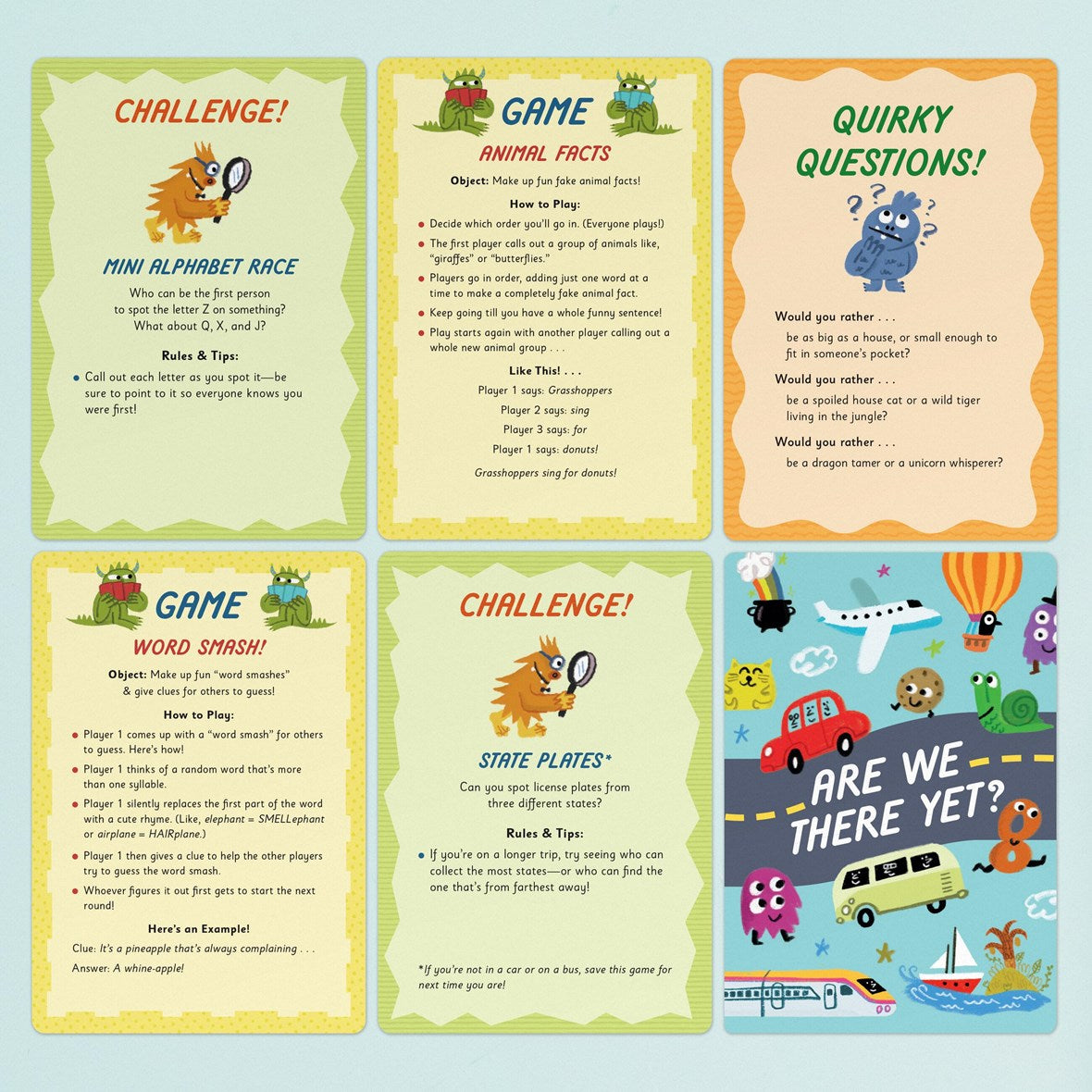 Hachette Book Group Are We There Yet? Activity Deck: 50 Games & Activities for When You’re on the Go with Kids in Tow!