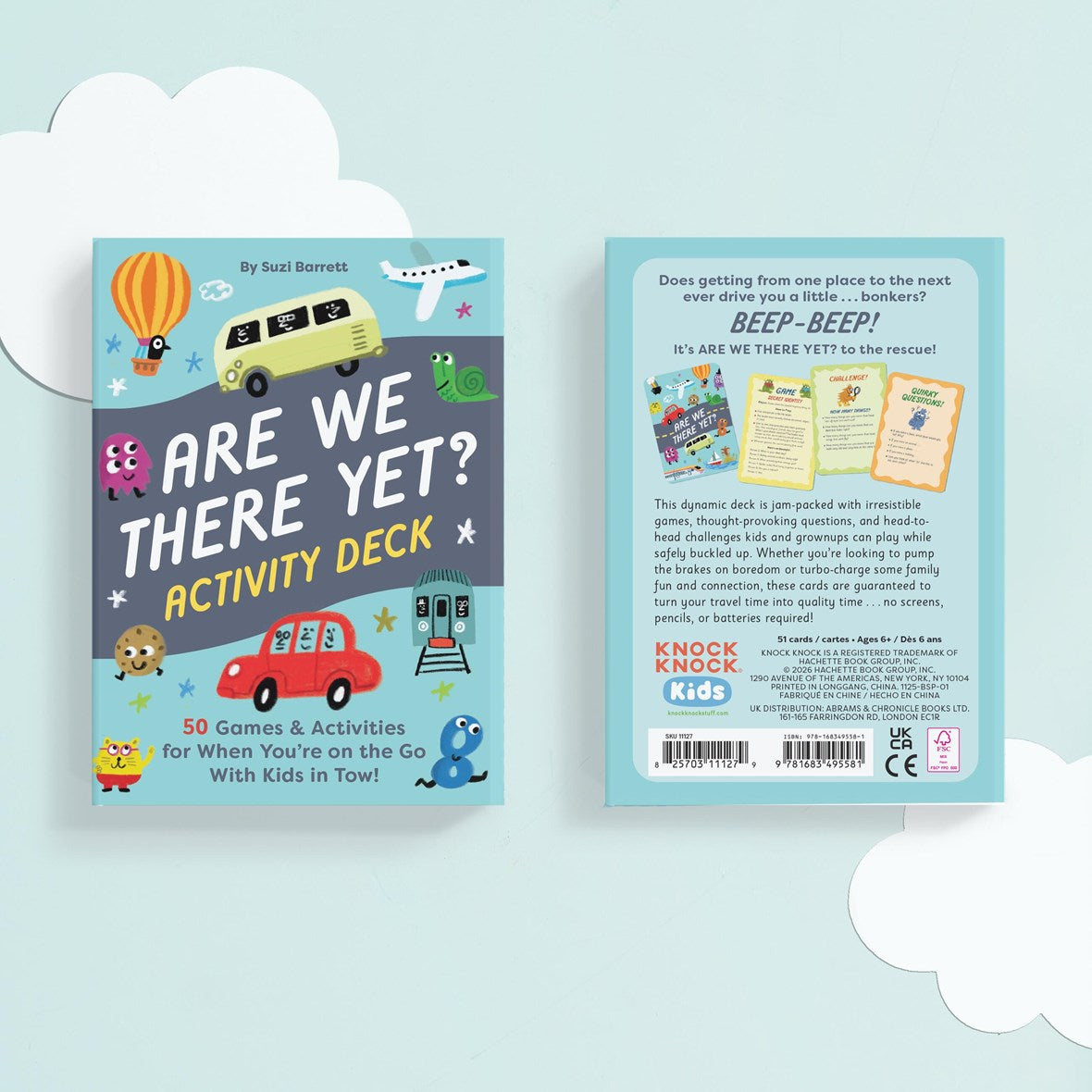 Hachette Book Group Are We There Yet? Activity Deck: 50 Games & Activities for When You’re on the Go with Kids in Tow!