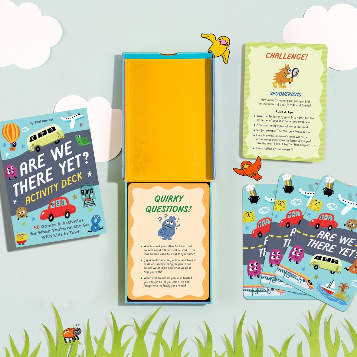 Hachette Book Group Are We There Yet? Activity Deck: 50 Games & Activities for When You’re on the Go with Kids in Tow!