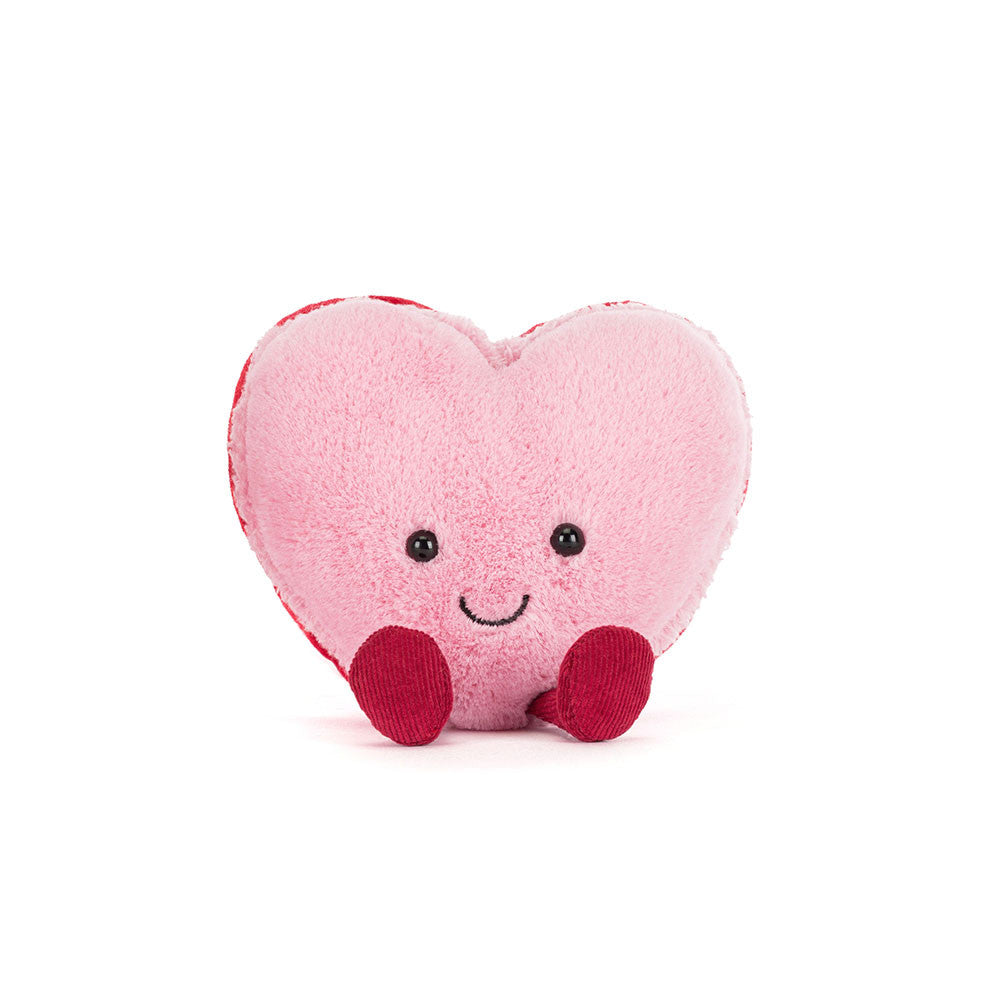 Jellycat Amuseables Colette Heart Macaron, Pink