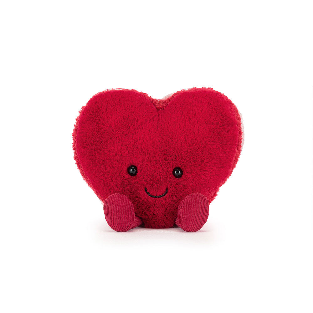 Jellycat Amuseables Arlette Heart Macaron, Red