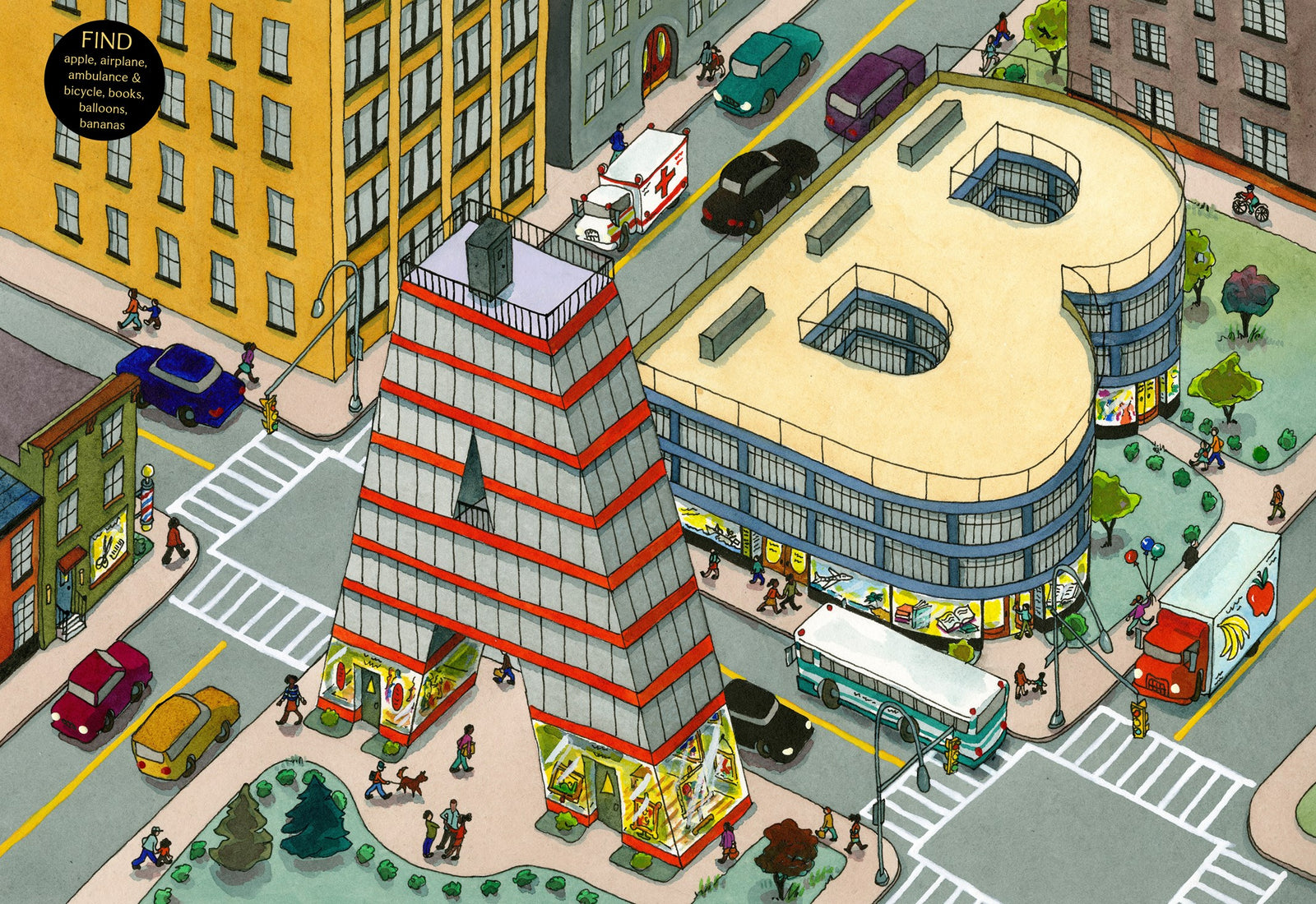 Schiffer Publishing ABCity: Maze & Seek-n-Find