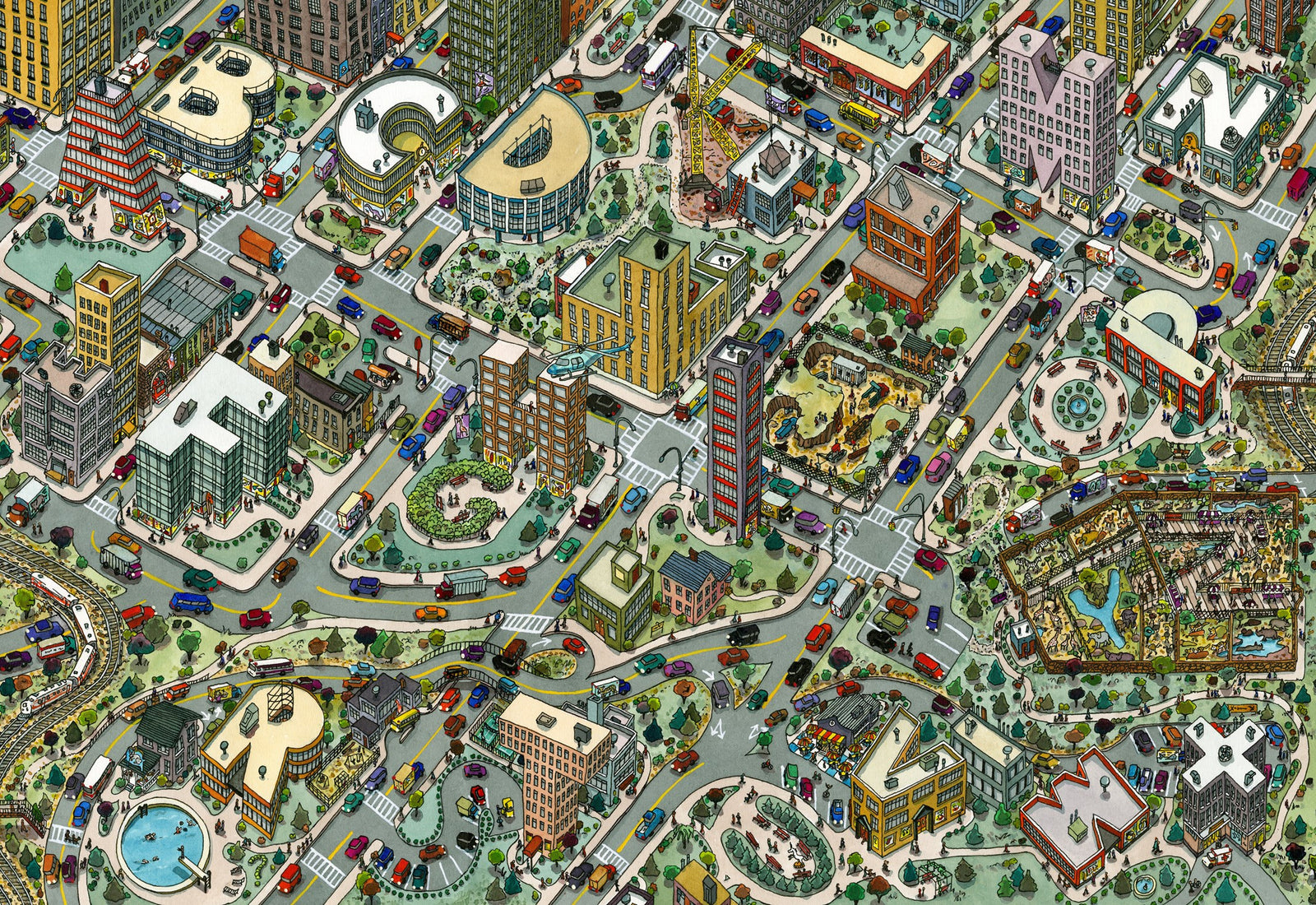 Schiffer Publishing ABCity: Maze & Seek-n-Find