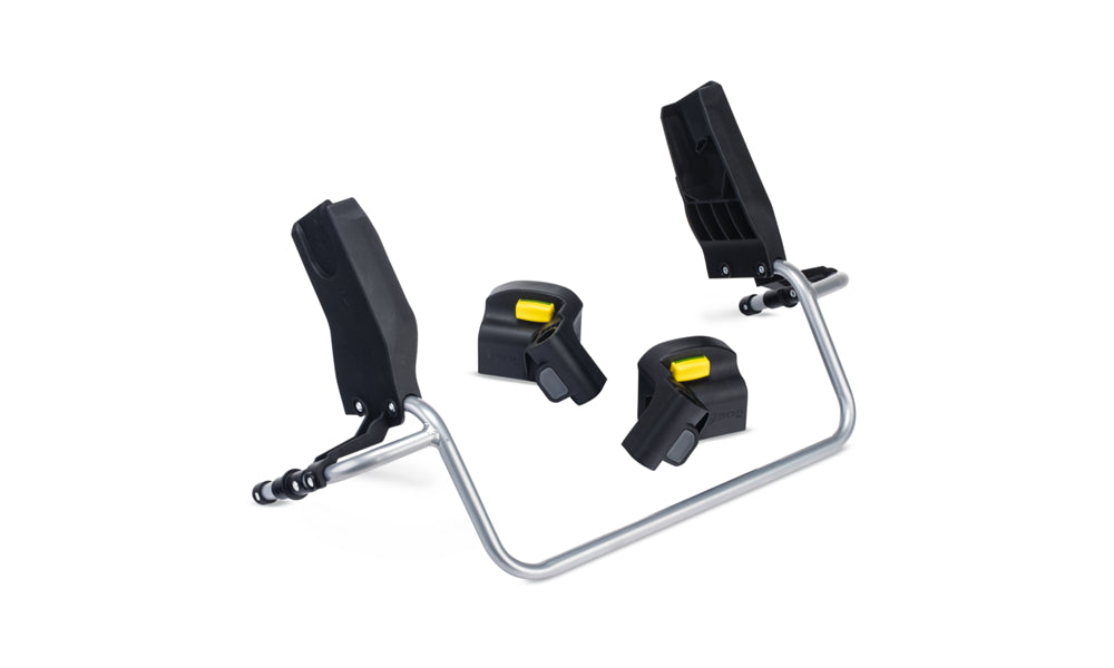 Single Jogging Stroller Adapter frame with removable receivers for for Nuna®, Cybex® and Maxi Cosi® Infant Car Seat Facing Right