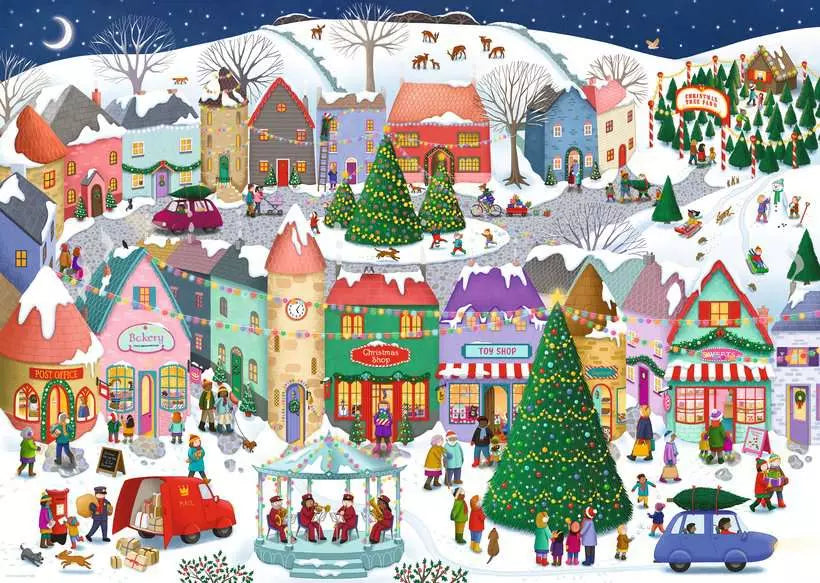 Ravensburger Adult puzzle 1000 pieces - Christmas Town