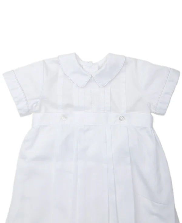 Kissy Kissy Aiden Christening Convertible Gown & Hat Set