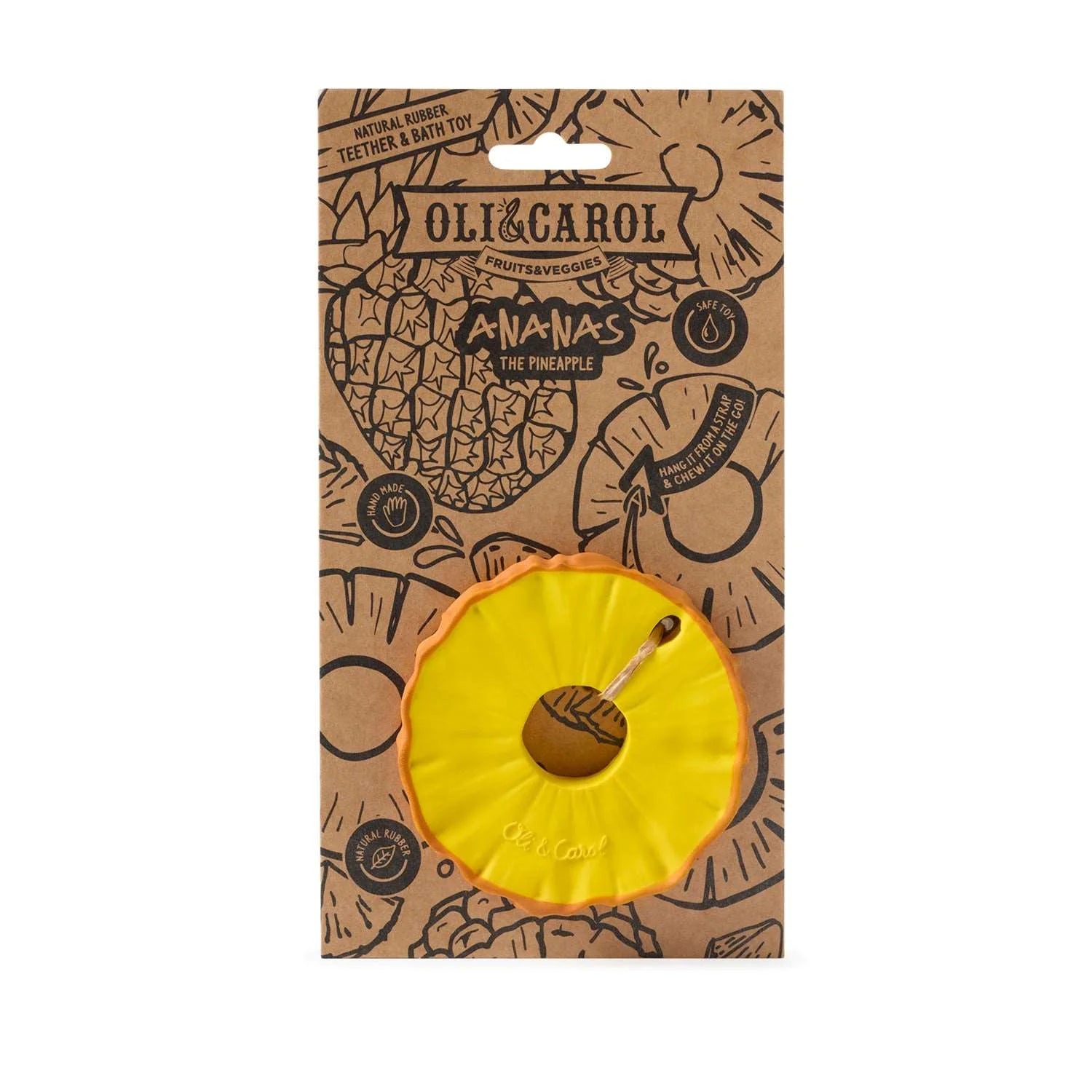 Oli & Carol Ananas The Pineapple Baby Teether
