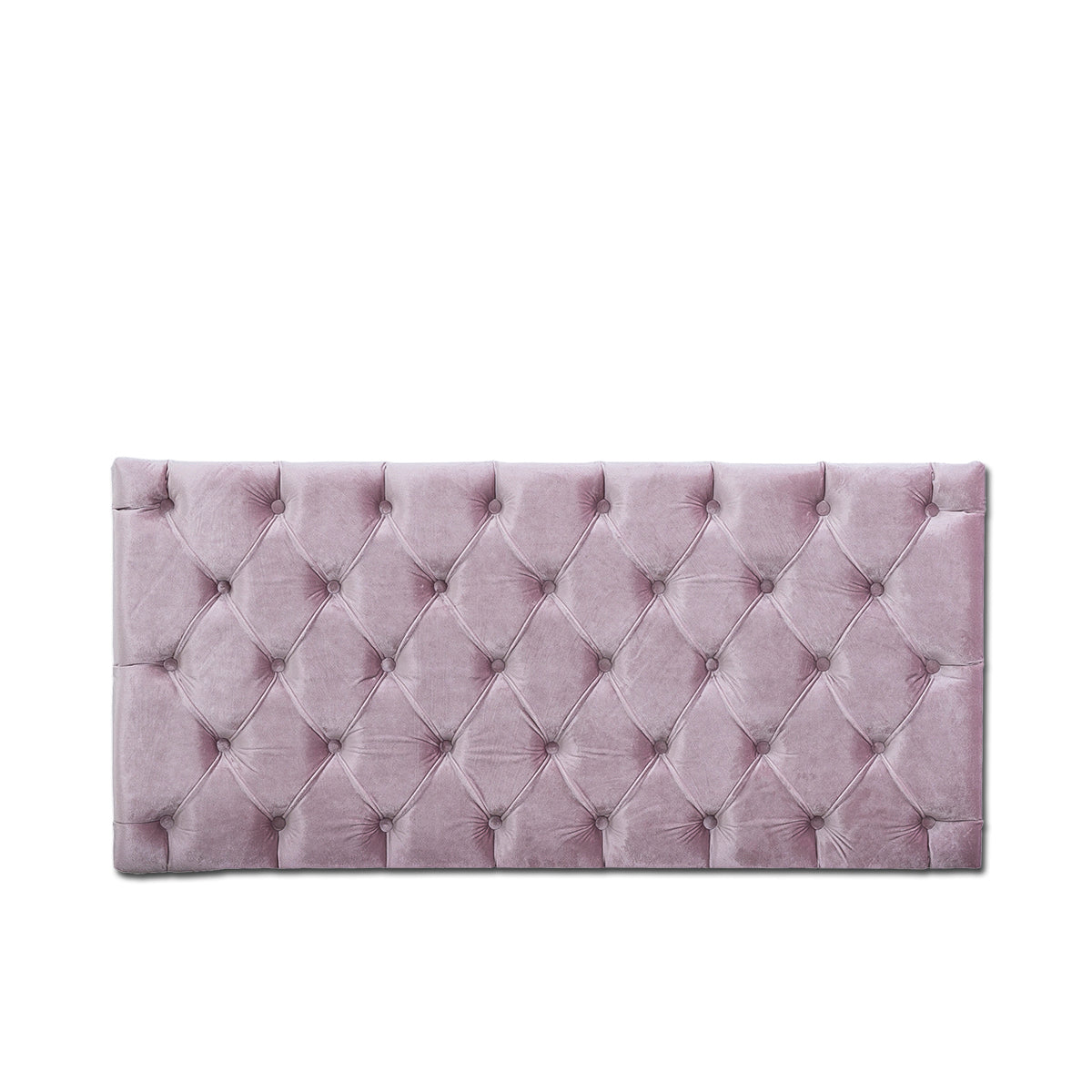 Tufted Panel Pink Velvet