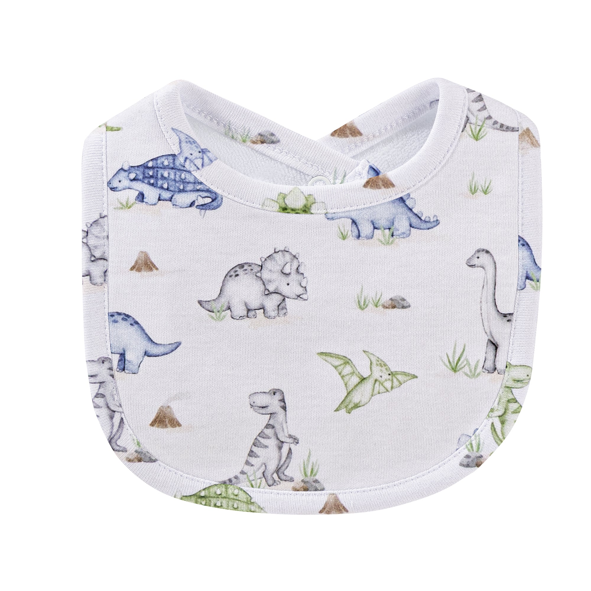 Baby Club Chic Cute Roars Printed Pima Bib