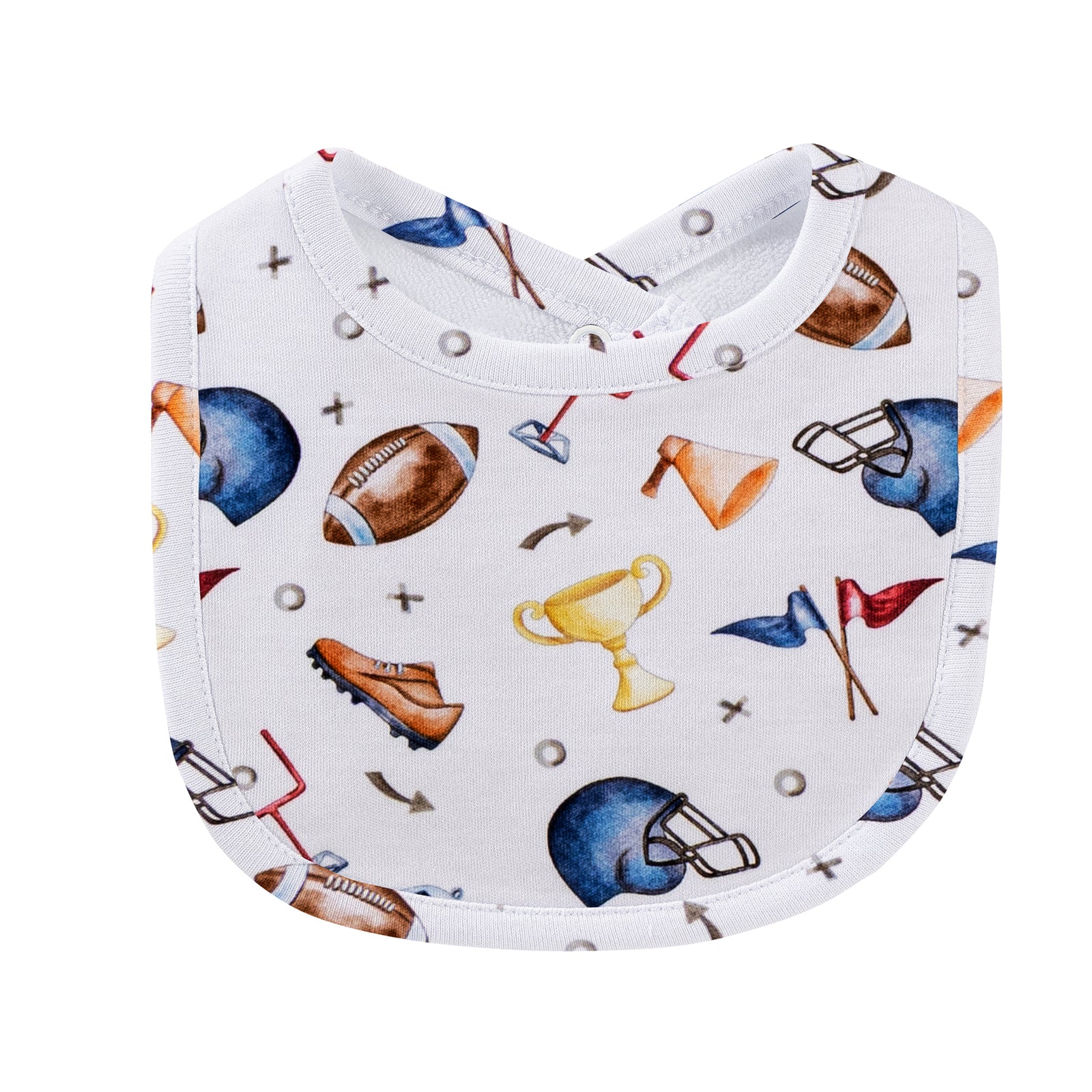 Baby Club Chic Game Day Printed Pima Bib
