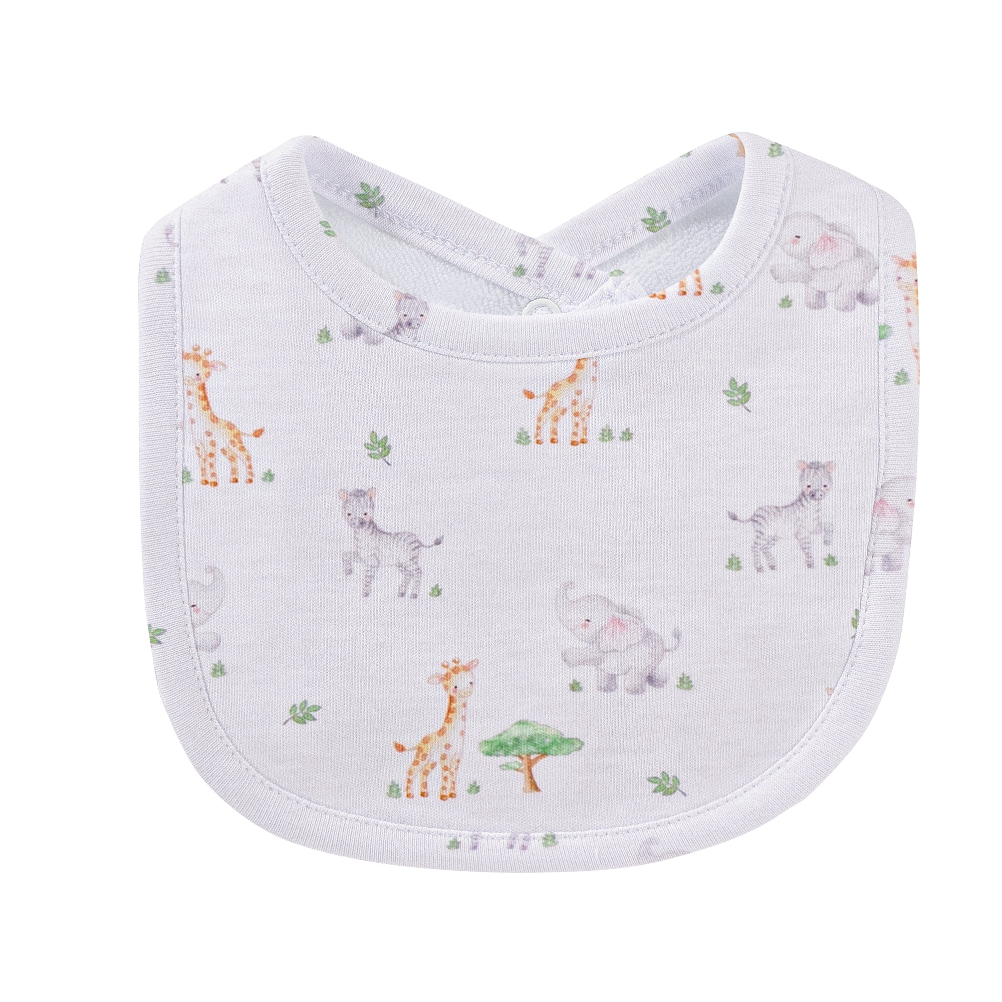 Baby Club Chic Tiny Safari Printed Pima Bib