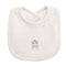 Baby Club Chic Sweet Bows Embroidered Pima Bib with Lace Trim
