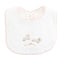 Baby Lambs Bib w/Crochet Trim, Pink