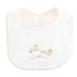 Baby Lambs Bib w/Crochet Trim, Pink