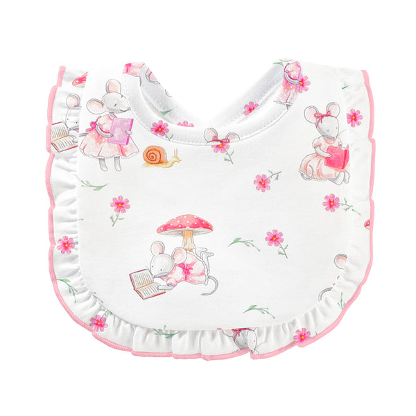 Reader Mousies Bib With Ruffles