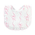 Baby Club Chic Coquette Bows Printed Pima Bib with Ruffle