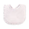 Pink Stripes III Printed Bib With Ruffle