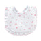 Tiny Rosebud Printed Bib with Ruffle