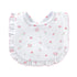 Tiny Rosebud Printed Bib with Ruffle