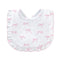 Tiny Pretty Bows Printed Bib with Ruffle