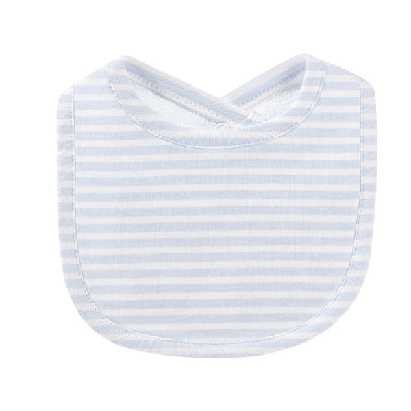 Light Blue Stripes Printed Bib