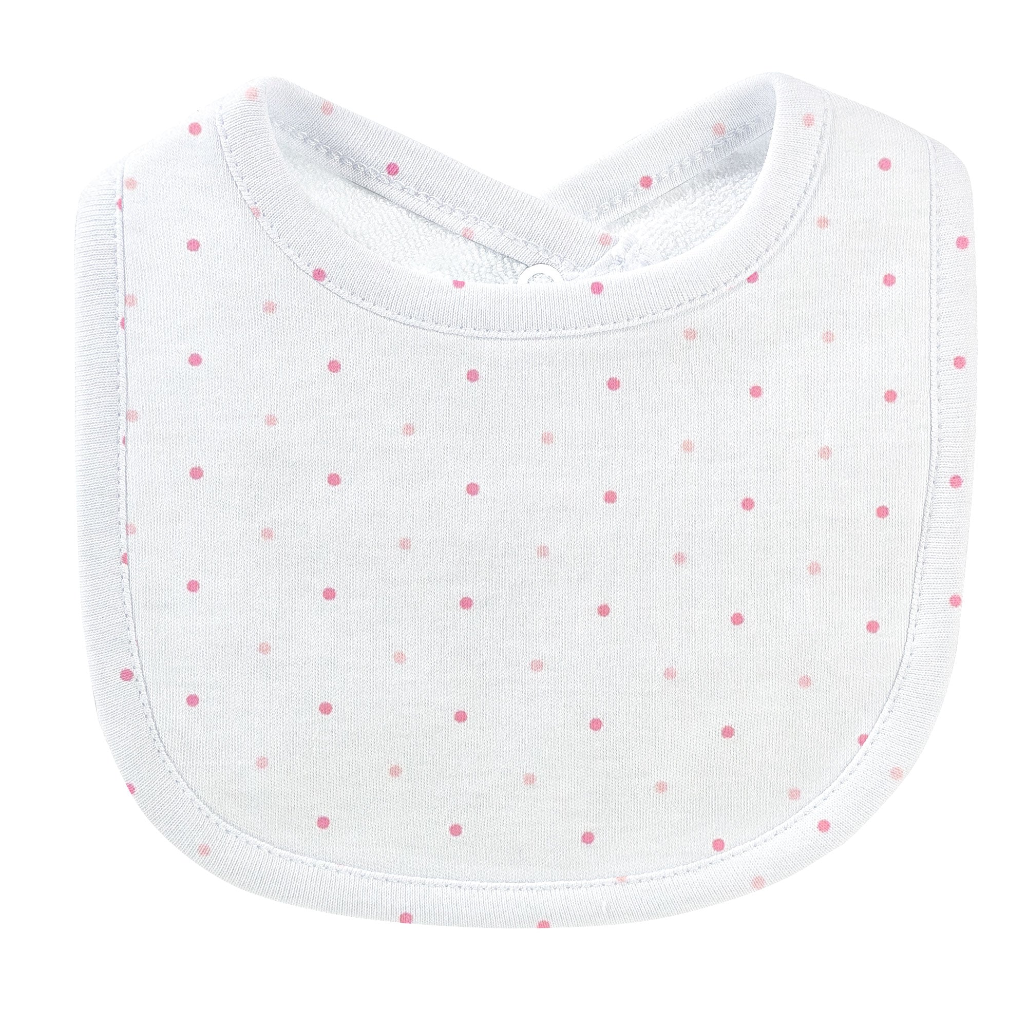 Pink Dots Printed Bib