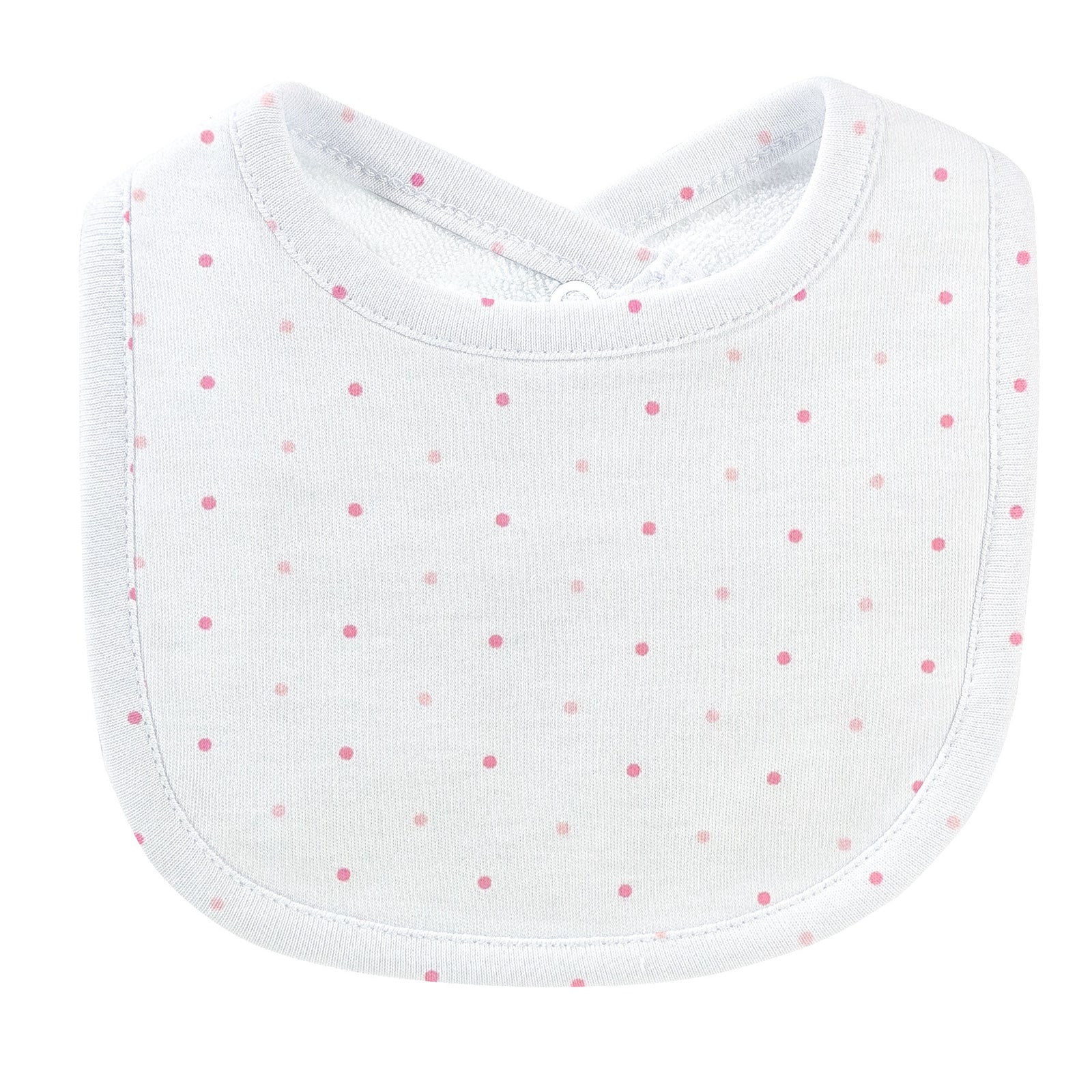 Pink Dots Printed Bib