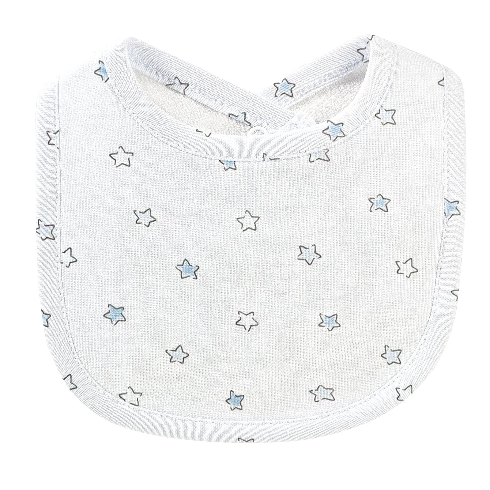 Blue Little Stars Printed Bib