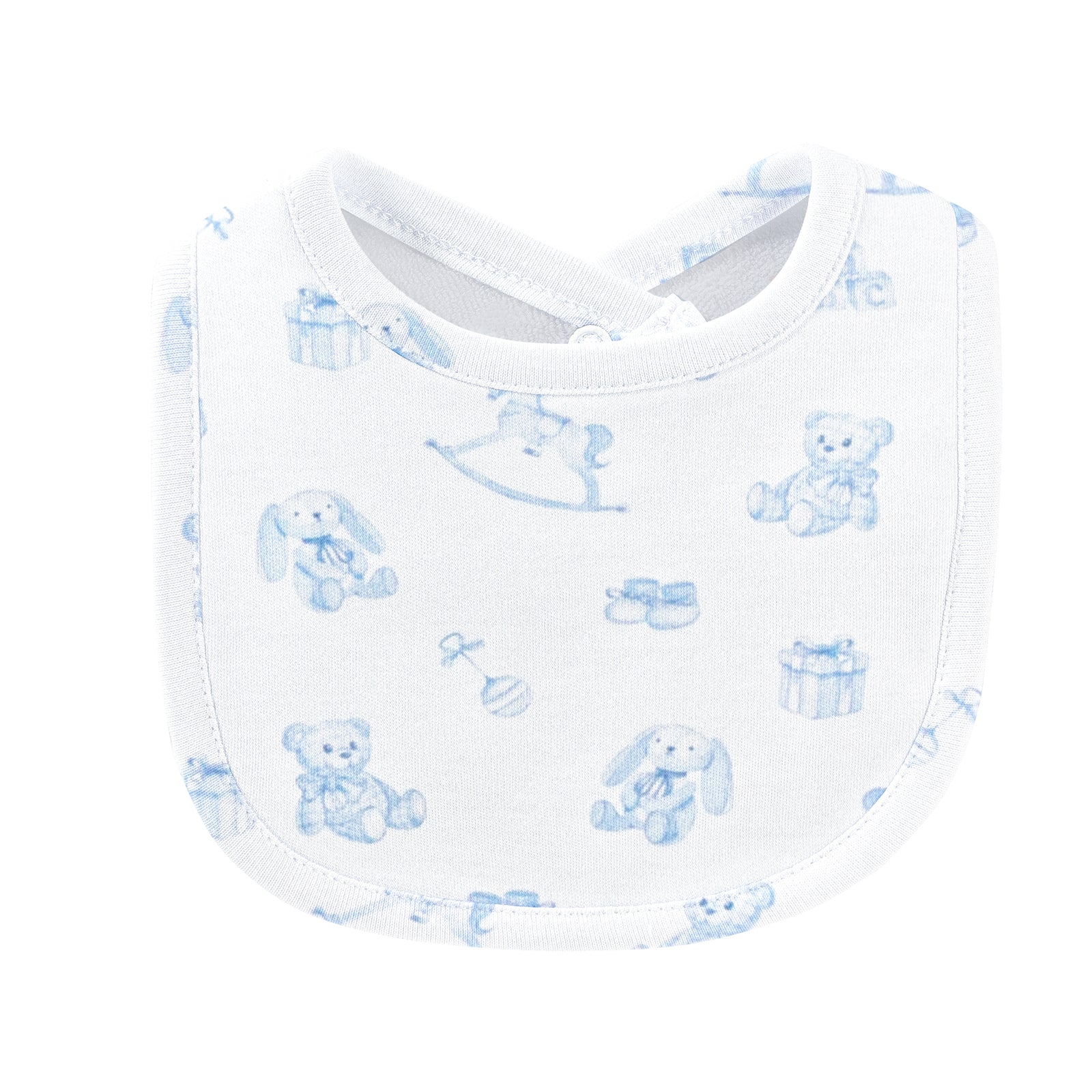 Tiny Baby Toys Printed Bib, Blue