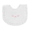 Baby Club Chic Little Bows Ruffled Bib w/Embroidery