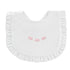 Baby Club Chic Little Bows Ruffled Bib w/Embroidery