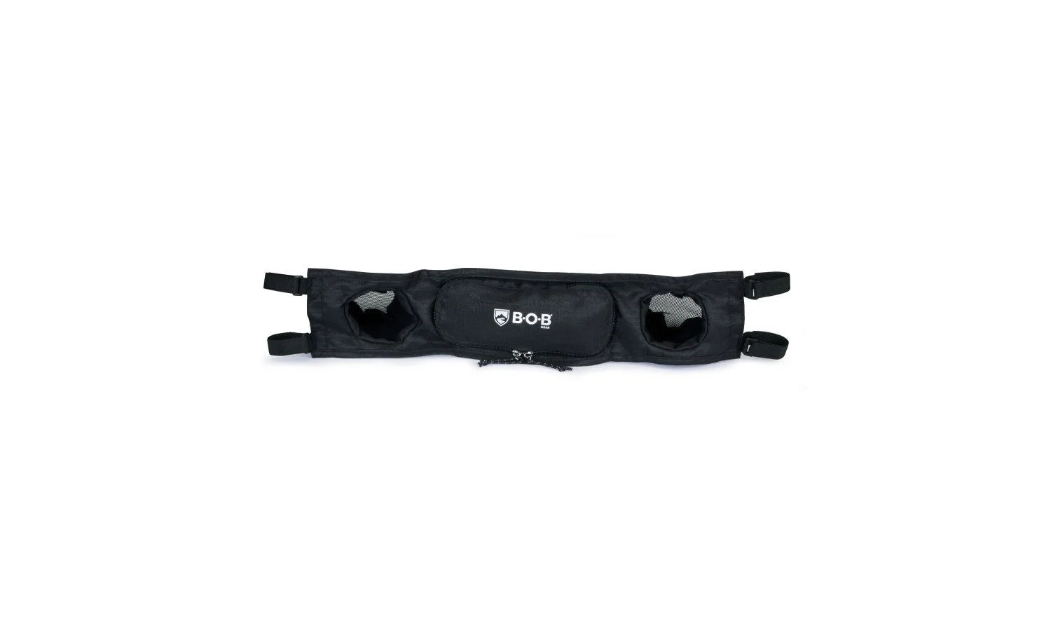 Overhead view of a handlebar console for Duallie jogging strollers