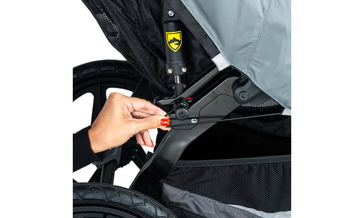 Attaching the Weather Shield to the jogging stroller