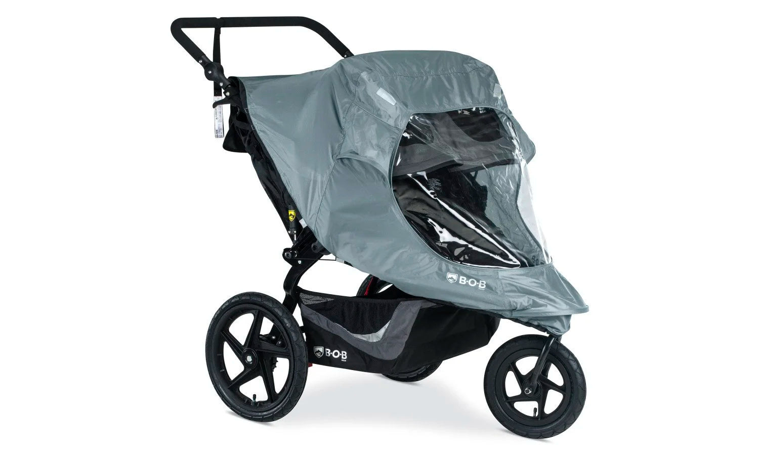 Weather Shield on a BOB Gear Revolution Flex 3.0 Jogging Stroller  Right Facing