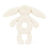 Bashful Bunny Ring Rattle, Cream