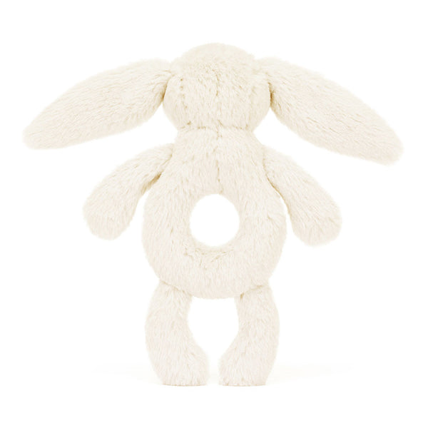 Bashful Bunny Ring Rattle, Cream